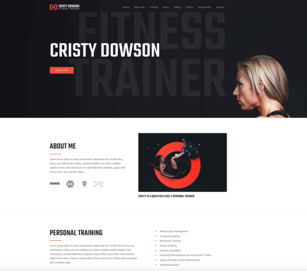 #1 Turbo-Charge Personal Fitness Trainer Business Theme