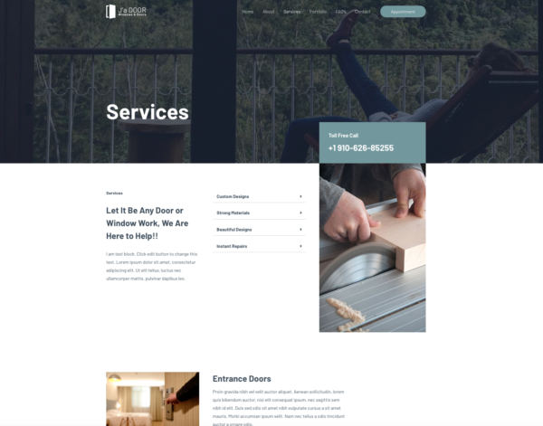 #1 Utra-Clean Windows Doors Business Services Theme
