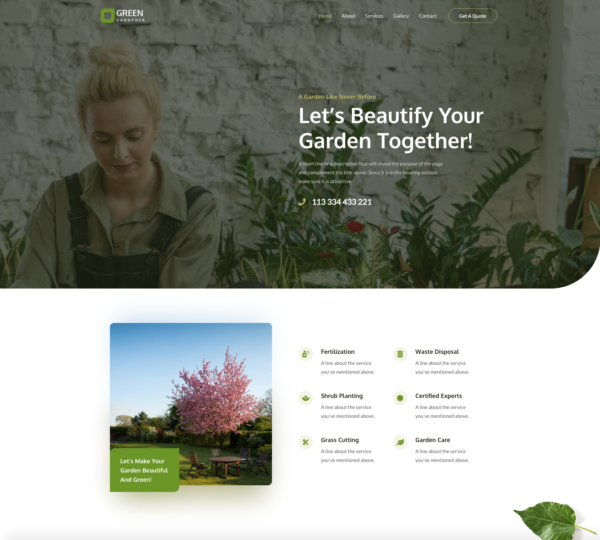 #1 Spectacular Gardening Landscaping Services Theme