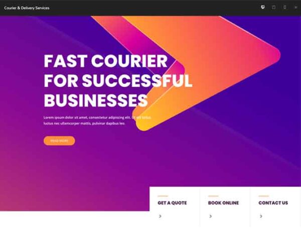 #1 Certified Courier and Delivery Services Theme