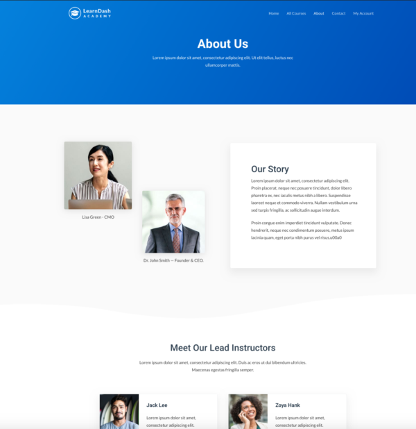 #1 LearnDash Academy Certified Experts Business Theme