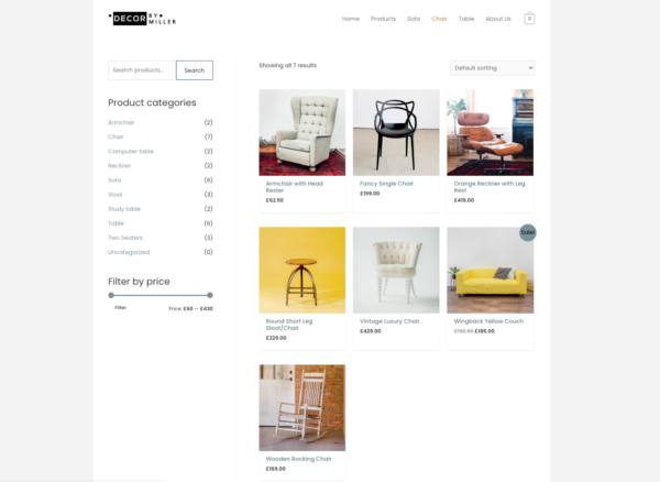 #1 Luxury Furniture Store eCommerce Theme