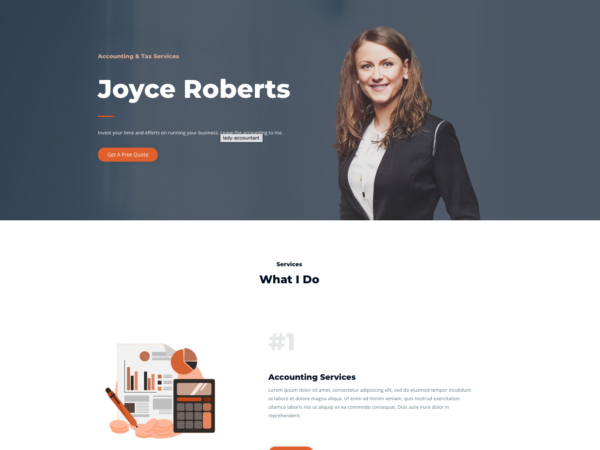 #1 Strongly Suggested Accountant Business Services Theme