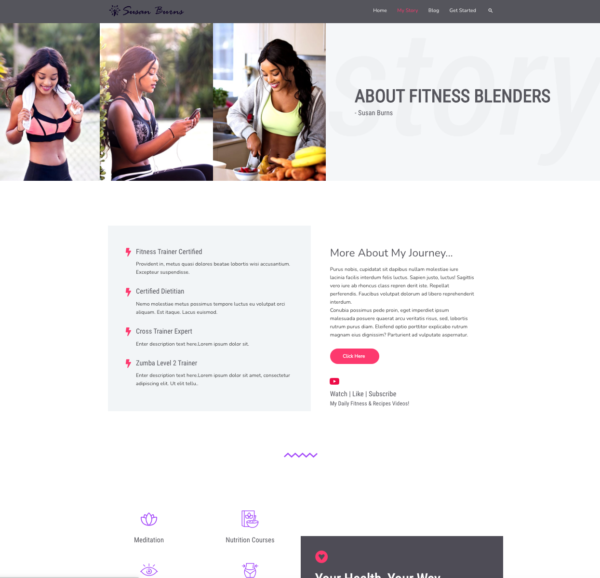 #1 Best-Selling Health Coach Business Theme