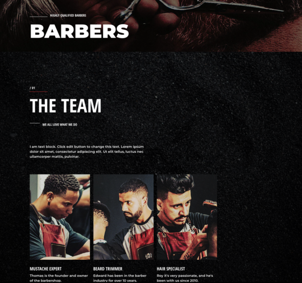 #1 Exquisite Barber Shop Business Theme
