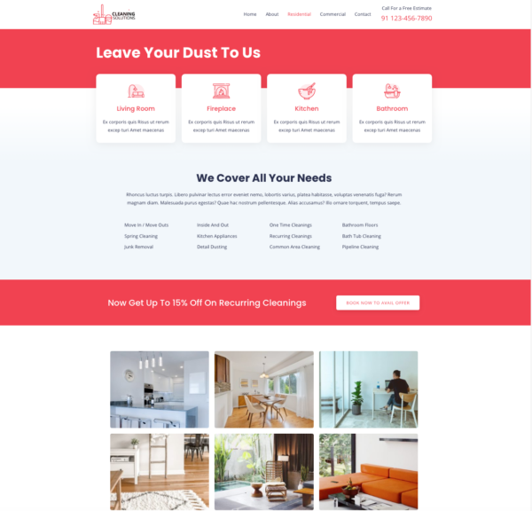 #1 Outstanding Cleaning Services Business Theme