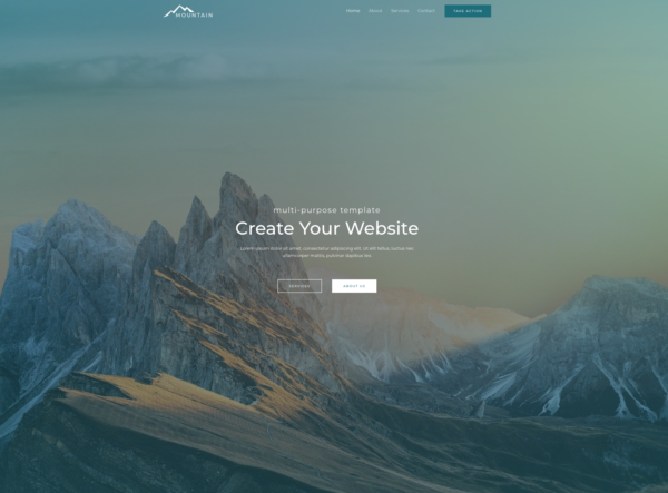 #1 Captivating Mountain Natural Business Theme