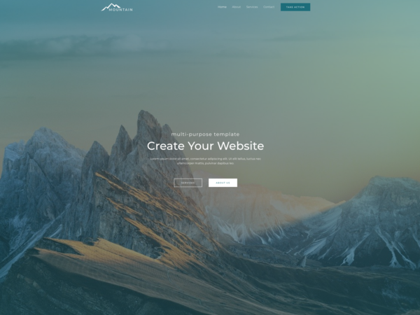 #1 Captivating Mountain Natural Business Theme