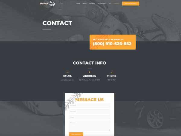 #1 Dependable Towing Services Pro Business Theme