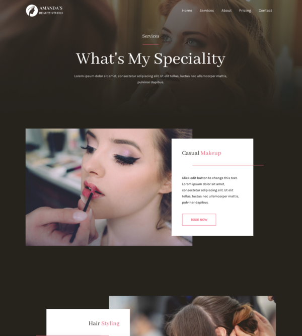 #1 Gorgeous Makeup Artist Studio Services Pro Business Theme