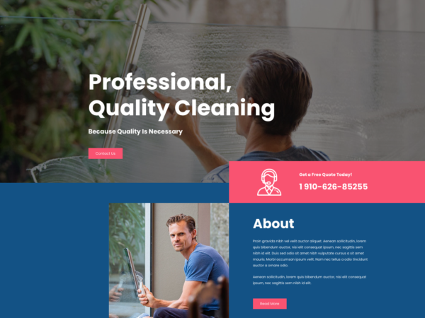 #1 Eye-Opening Cleaning Services Pro Business Theme